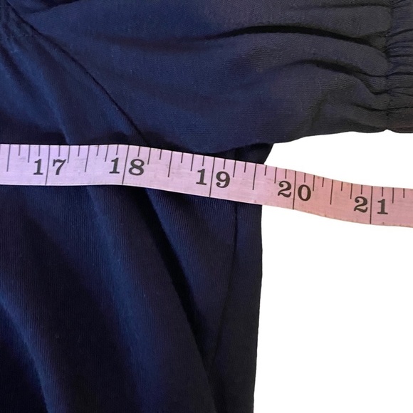 NWT Loft Navy short sleeve blouse modal cotton blend womens small - Picture 5 of 7